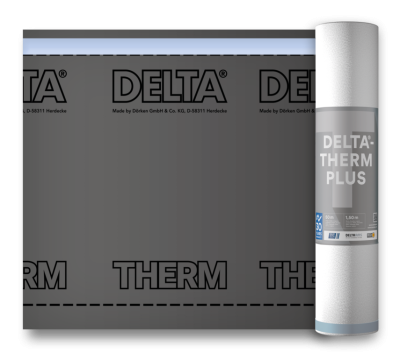 DELTA THERM PLUS Мембрана диффузионная термостойкая для металлических кровель с двумя зонами проклейки