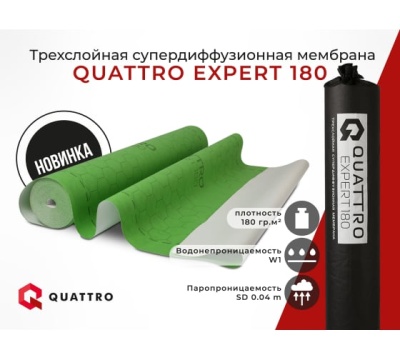 QUATTRO EXSPERT 180 Мембрана супердиффузионная трехслойная для экстремальных нагрузок